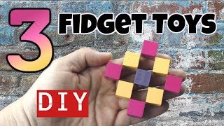 How to make 3 easy and simple diy fidget toys for school from household items. These cool and fun fidget stim toys are cheap and ...