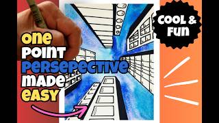 🏙️ One Point Perspective Made Easy!