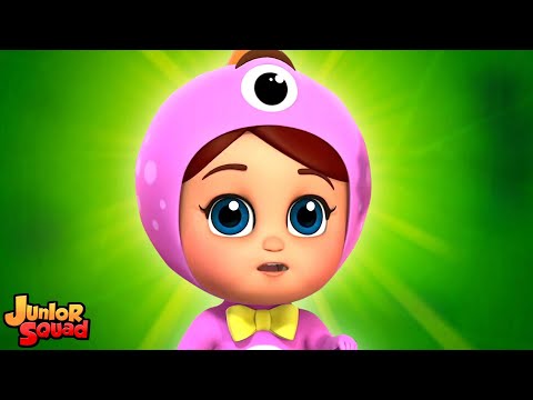 Пять страшных монстров 🎃детей песни и мультфильм видео от Junior Squad