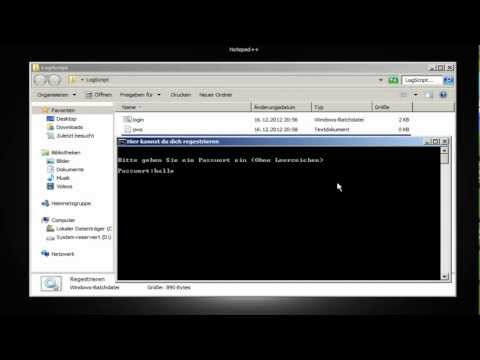 Tutorial - Batch Login/Registration System programmieren Teil 1/4 [HD]