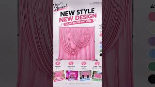 Pink Swag Draped Backdrop | Double-Layer Swag Setup | Full Tutorial