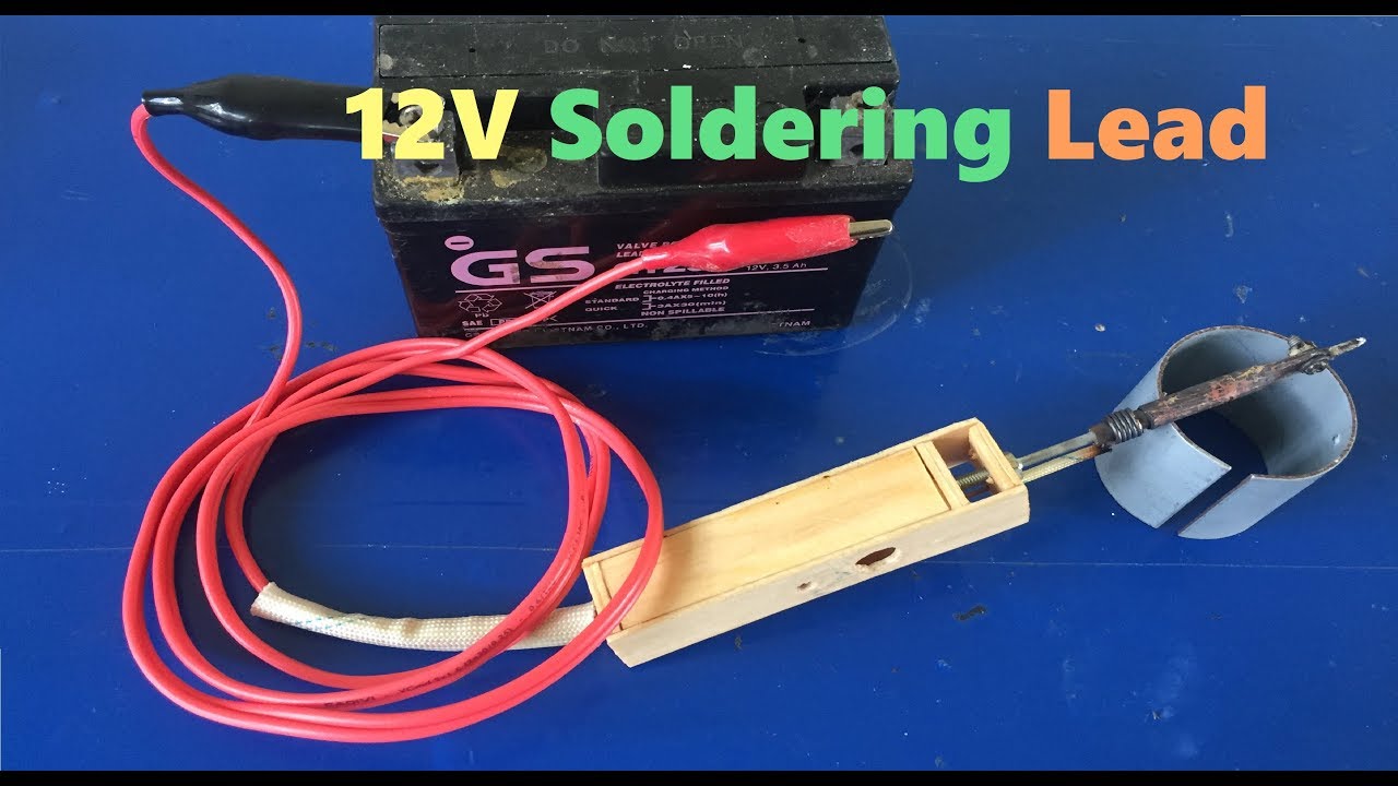 Easy DIY Soldering Lead Using 12V Glow Plug YouTube
