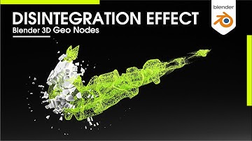 Blender3D 3.1 - Disintegration Effect using Geometry nodes