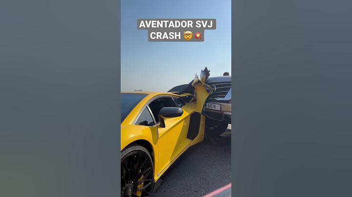 Aventador SVJ CRASH #supercar #dubai #carcrash #lamborghini
