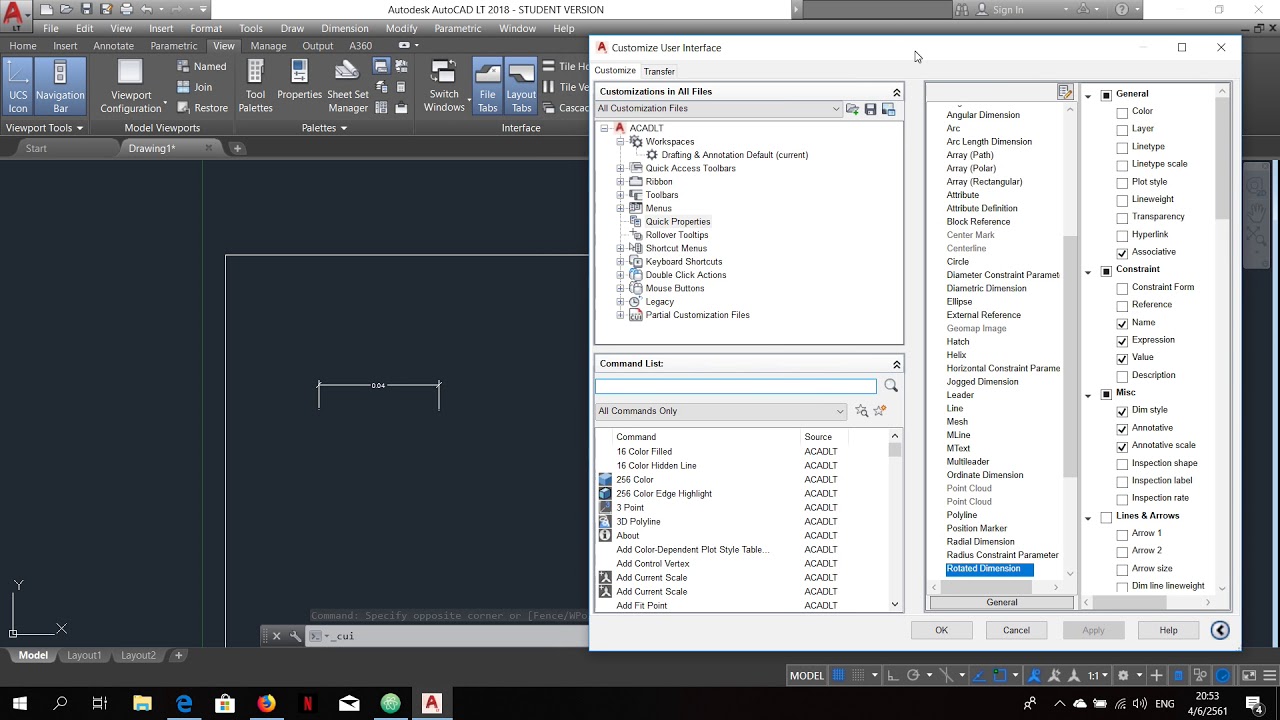 Autocad ตั้งค่าเส้นบอกขนาดแบบใช้ได้ทุกสเกล แบบที่ 1 ใช้ Overall Scale - YouTube Autocad ตั้งค่าเส้นบอกขนาดแบบใช้ได้ทุกสเกล แบบที่ 1 ใช้ Overall Scale - Youtube