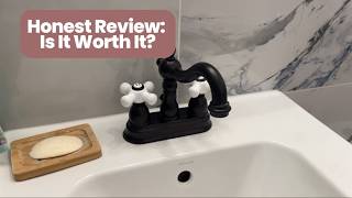 Honest review of Kingston Brass Heritage 4-Inch Centerset Lavatory Faucet w Porcelain Cross Handle