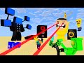 Monster School SKIBIDI TOILET BROTHERS ELEMENTAL, SPEAKER HEAD CAMERA HEAD, TV MAN HEAD - Minecraft