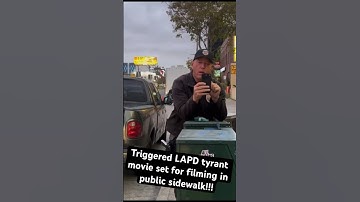 Triggered LAPD tyrant gets upset for filming in public sidewalk!!! #freedom #photography