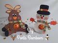 Diy: Lembrancinha Natal: Porta Bombom Rena/Boneco De Neve.