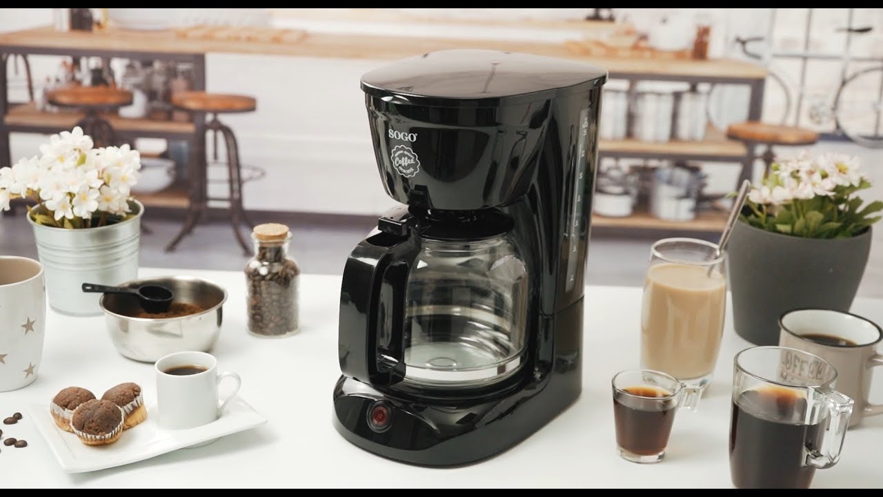 SOGO CAF-SS-5640 Cafeteria de Goteo | Electronic Drip Coffee Maker 950W