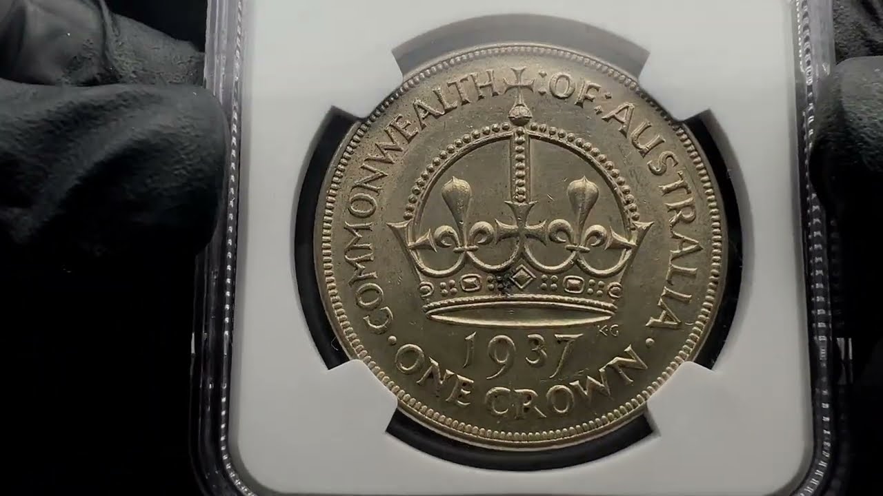 1937 Australia Crown Silver NGC MS61 - YouTube