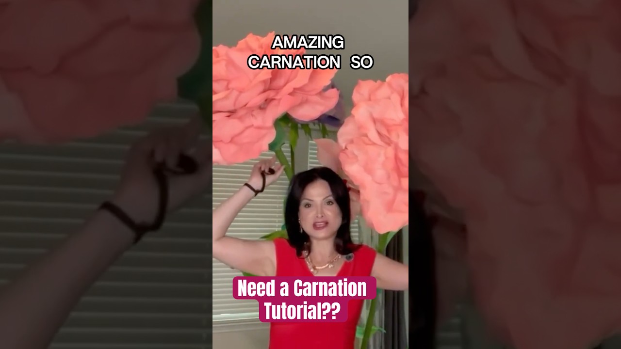 How to make a giant carnation tutorial