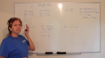 Algebra 1: Formulas and Functions (3.7)