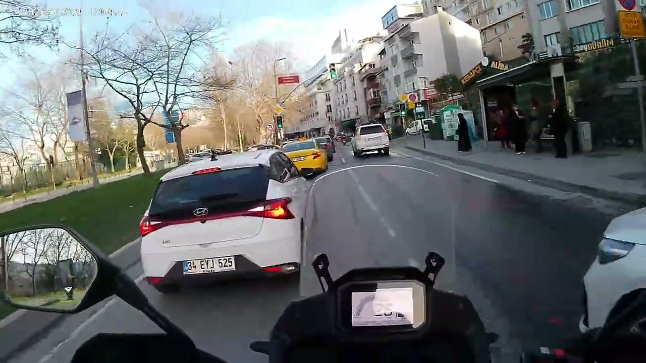 Haliç köprüsü motosiklet ile trafik #transalp750