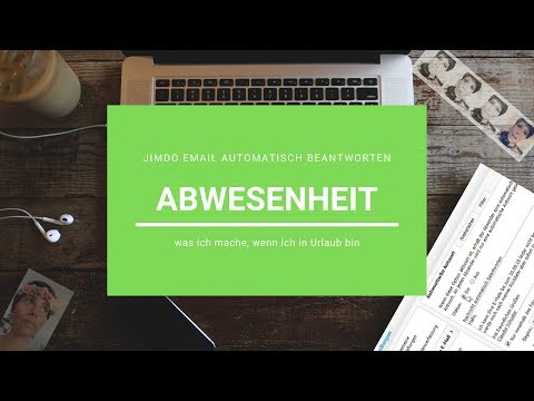 ? ?Abwesenheitsnotiz erstellen ?? - email ? automatisch beantworten - jimdo webmail