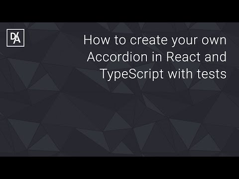 How to create your own Accordion in React and TypeScript with tests