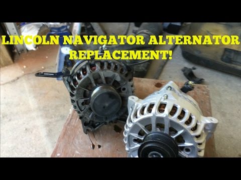 How To Install Replace Alternator Lincoln Navigator F-150 Expedition