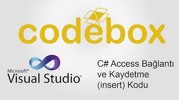 C# Access Bağlantı ve Kaydetme (insert) Kodu - Code Box