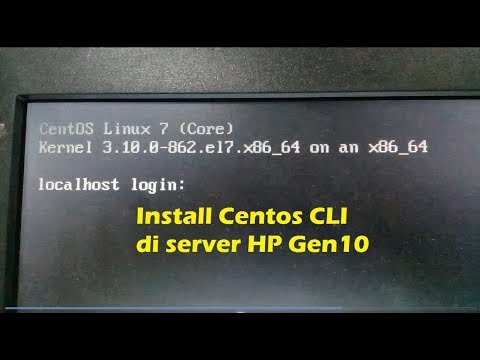 Cara Instal Linux Centos CLI  di server Gen10 menggunakan FlashDisk  - HP DL380 G10