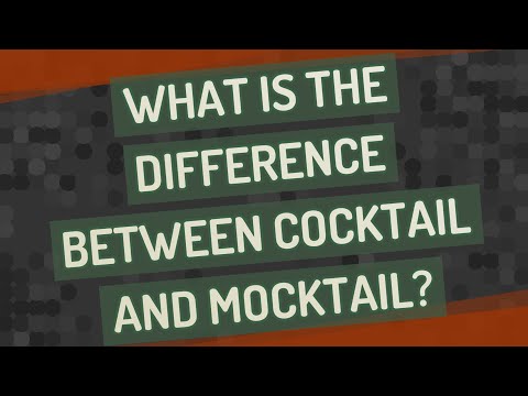 What is the difference between cocktail and mocktail?