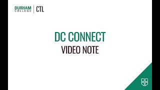 DC Connect: Video Note