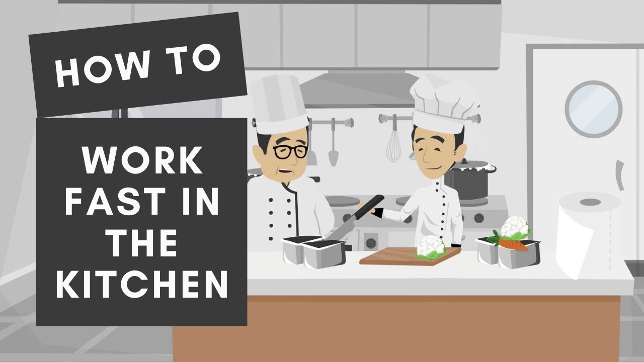 How to set up the kitchen work station? For working fast and