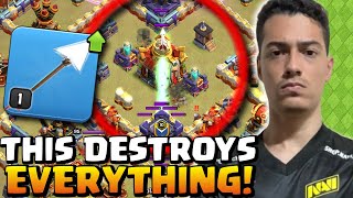 pCASTRO GIANT ARROW TRICK Creates FASTEST Root Rider 3 STAR (Clash of Clans)