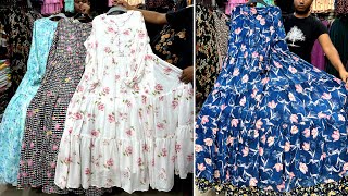 Cute cute floral printed 1pc gown/long hijabi dress collection 2023 shopping_guide