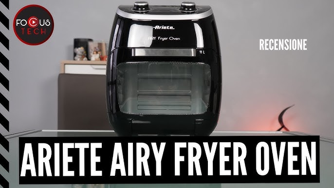 Friggitrice ad aria Ariete 4624 Airy Fryer Dual Recensione Tutorial Consumi  POLLO PATATINE BRIOCHES 