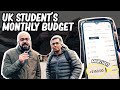 Uk students monthly budget  junaid akram