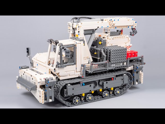 I made a TRACKED CARRIER with LEGO Set Liebherr R9800 - YouTube