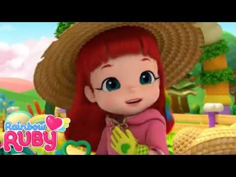 Rainbow Ruby - Çiftlik Eğlencesi // Karın Problemi - Tam Bölüm 🌈 Oyuncaklar ve Şarkılar 🎵