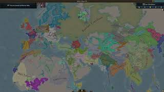 830 Years EU5 Timelapse 1337 - 2166