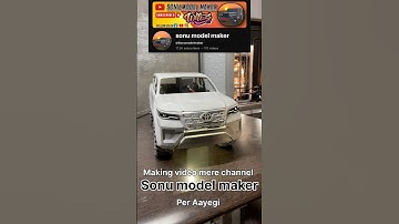Remote control Toyota fortuner making from PVC pipe @nishumodelmaker