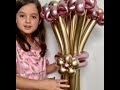 How to make a balloon bouquet with flowers, How to make flowers with balloons 260