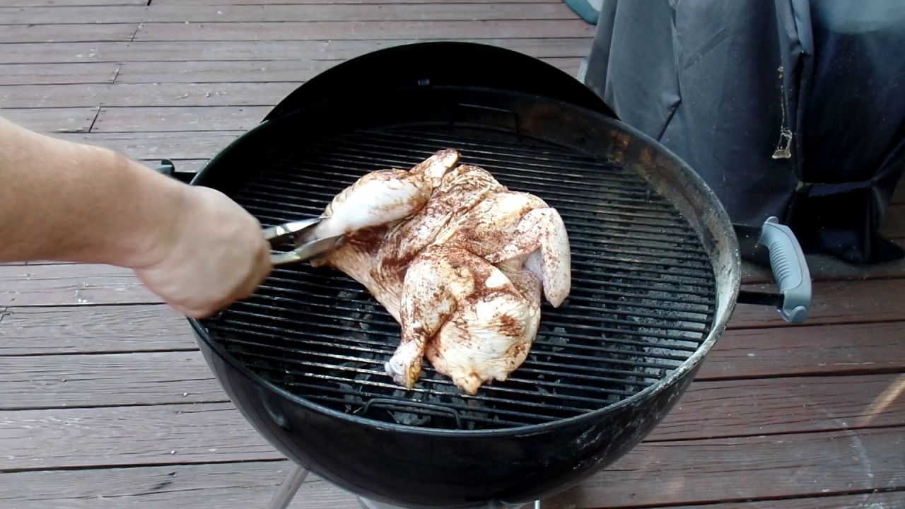 Chicken on a Charcoal Grill YouTube