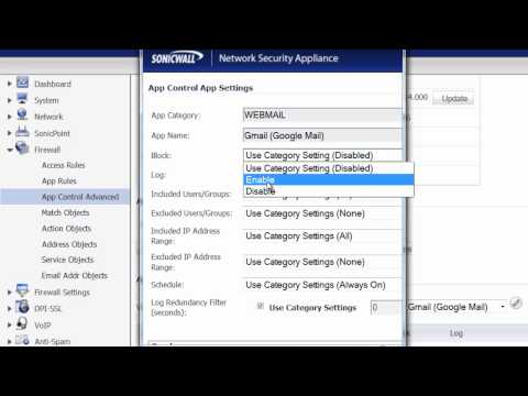 How to Block Gmail with a SonicWALL