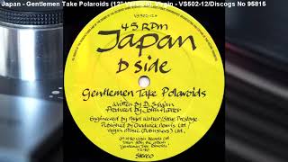 Japan - Gentlemen Take Polaroids (12" Version) (1982)