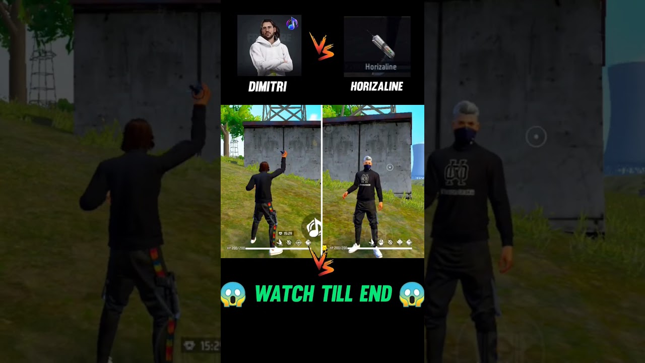 DIMITRI CHARACTER VS HORIZALINE 😱 || ABILITY TEST | FREE FIRE CHARACTER VERSUS 