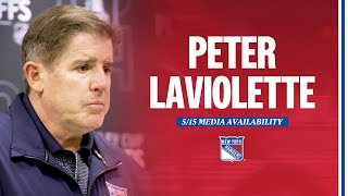 NYR Practice: Peter Laviolette Media Availability | May 15, 2024