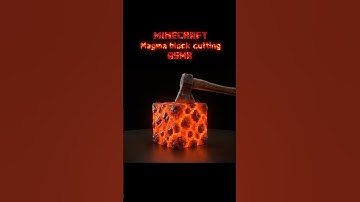 Realistic Minecraft Magma block cutting ASMR🪓