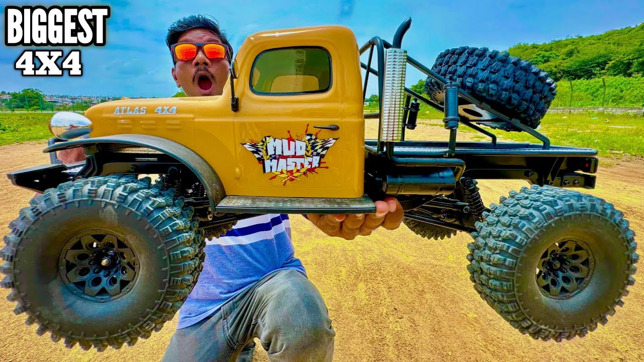 RC Biggest Atlas 4X4 Offroad Lorry Truck Unboxing & Testing Chatpat toy tv YouTube