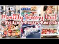 HUGE GROCERY HAUL 2021 // FRIDGE & PANTRY RESTOCK // MASSIVE WALMART & SAMS CLUB GROCERY HAUL