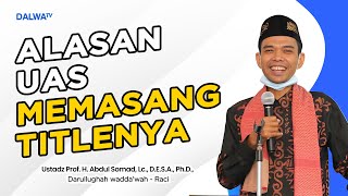 ALASAN UAS MEMASANG TITLENYA