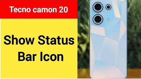 How to show status bar icon, Tecno camon 20 me status bar icon Kaise lagaen