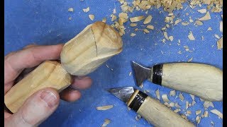 Как вырезать РОЗУ из дерева / Carving a wooden rose