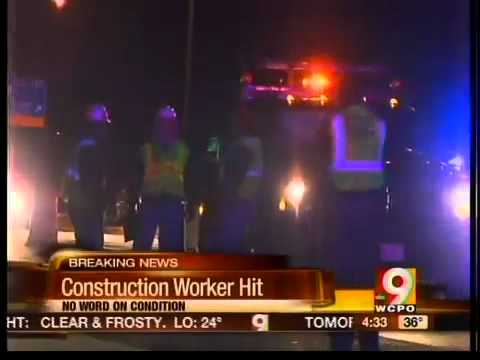 Construction worker hit early Wednesday morning