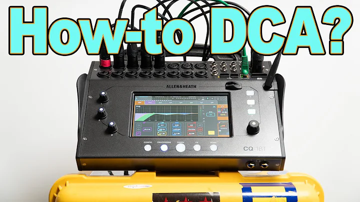 DCAs on Allen & Heath CQ Mixing Station App | How-to