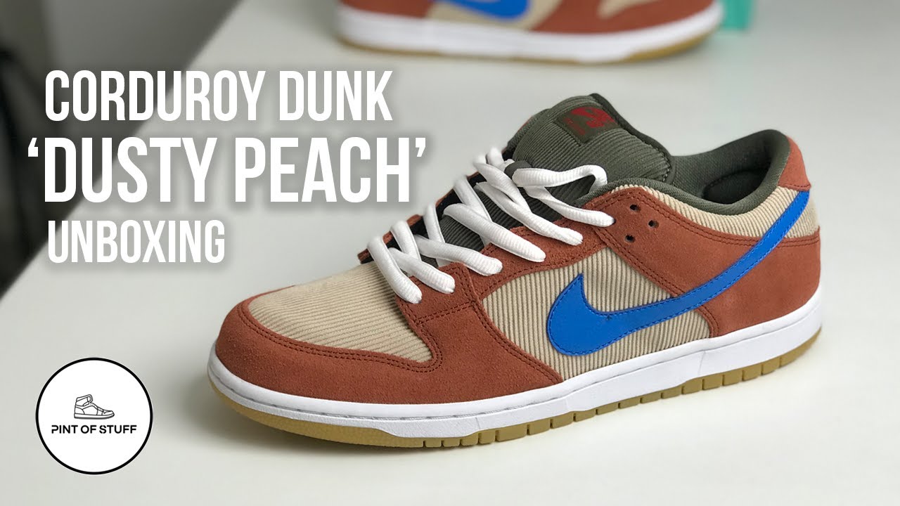 FIRE, FIRE, FIRE - Nike SB Dunk 'Corduroy Dusty Peach' Sneaker Unboxing