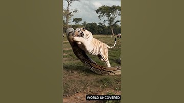 When a Python Messes With the Wrong Tiger – Intense Battle #shorts